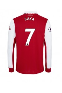 Arsenal Bukayo Saka #7 Fotballdrakt Hjemme Klær 2022-23 Lange ermer